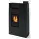 Soba pe peleti PHEBO Phoenix 9, putere termică 8.6 kW, culoare negru