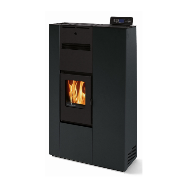 Soba pe peleti PHEBO Phoenix 9, putere termică 8.6 kW, culoare negru