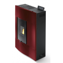 Soba pe peleti PHEBO Himera 9, putere termică 8.6 kW, culoare rosu