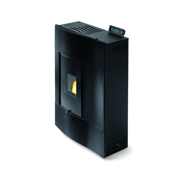 Soba pe peleti PHEBO Himera 9, putere termică 8.6 kW, culoare negru