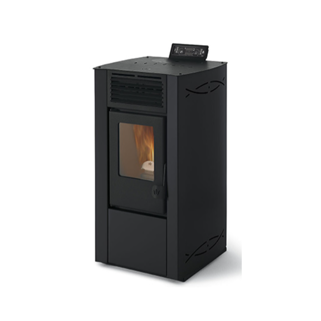 Soba pe peleti PHEBO Dafne Eco, putere termică 6.2 kW, culoare negru