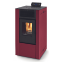 Soba pe peleti PHEBO Clio Eco, putere termică 6.2 kW, culoare rosu