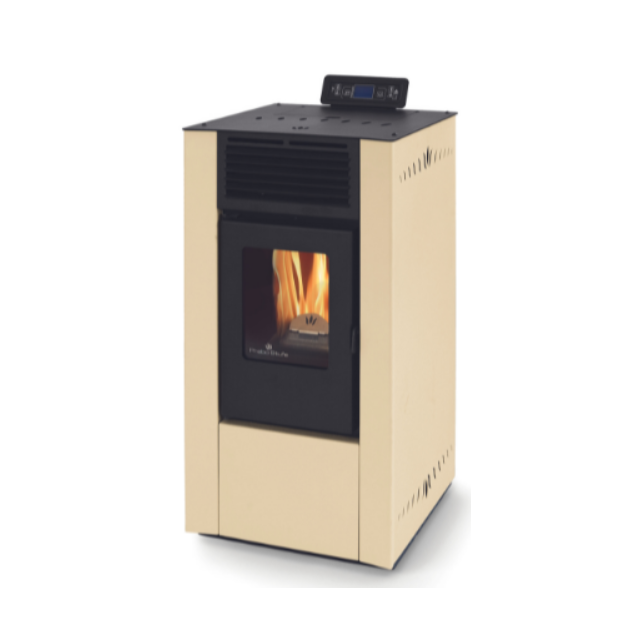 Soba pe peleti PHEBO Clio Eco, putere termică 6.2 kW, culoare fildes