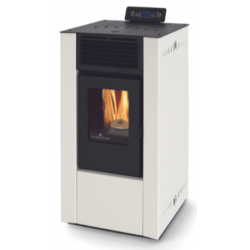 Soba pe peleti PHEBO Clio Eco, putere termică 6.2 kW, culoare alb