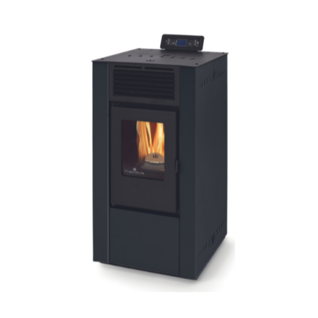 Soba pe peleti PHEBO Clio Eco, putere termică 6.2 kW, culoare negru