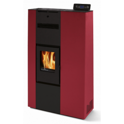 Soba pe peleti PHEBO Fenice 5, putere termică 4.7 kW, culoare rosu
