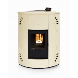 Termosoba pe peleti PHEBO Athena 18, putere termică 18.2 kW, culoare fildes
