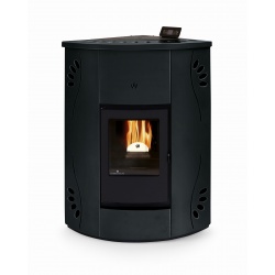 Termosoba pe peleti PHEBO Athena 18, putere termică 18.2 kW, culoare negru