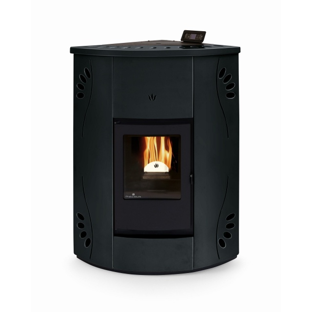 Termosoba pe peleti PHEBO Athena 18, putere termică 18.2 kW, culoare negru