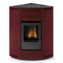 Termosoba pe peleti PHEBO Lara18, putere termică 18.2 kW, culoare rosu