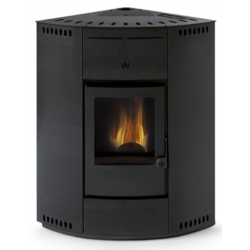 Termosoba pe peleti PHEBO Lara18, putere termică 18.2 kW, culoare negru