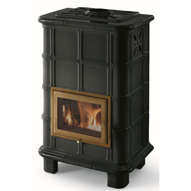 Soba pe lemn PHEBO Diana/L, putere termică 11.8 kW, culoare negru