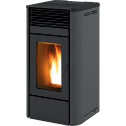 Soba pe peleti RED HEATING Camelia, putere termică 8.0 kW, culoare negru
