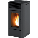 Soba pe peleti RED HEATING Camelia, putere termică 8.0 kW, culoare negru