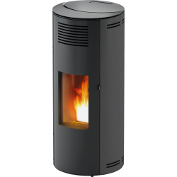 Soba pe peleti RED HEATING Minta, putere termică 8.10 kW, culoare negru metalic