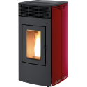 Soba pe peleti RED HEATING Loto, putere termică 13,80 kW, culoare rosu metalic