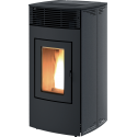 Soba pe peleti RED HEATING Loto, putere termică 16,20 kW, culoare negru metalic