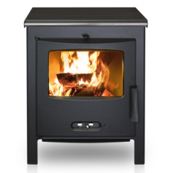 Soba pe lemne LACUNZA SAGRA CP, putere nominala 9 kW, dimensiuni 538 x 700 x 375 mm