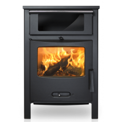 Soba pe lemne LACUNZA Sagra CH, putere nominala 9 kW, dimensiuni 538 x 850 x 375 mm