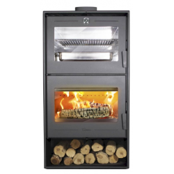 Soba pe lemne LACUNZA ALTEA, putere nominala 7 kW, dimensiuni 600 x 1100 x 400 mm