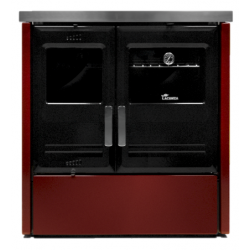 Masina de gatit pe lemne LACUNZA ETNA 5T, putere nominala 8 kW, dimensiuni 750 x 850/900 x 600 mm, culoare bordeaux
