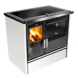 Masina de gatit pe lemne LACUNZA ETNA 7T, putere nominala 9 kW, dimensiuni 900 x 850/900 x 600 mm, culoare alb