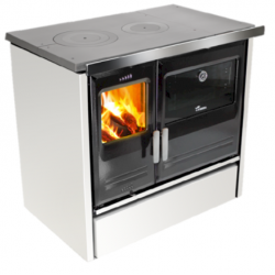 Masina de gatit pe lemne LACUNZA ETNA 7T E, putere nominala 13 kW, dimensiuni 900 x 850/900 x 600 mm, culoare alb