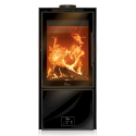 Soba pe lemne LACUNZA Calais, putere nominala 6.5 kW, dimensiuni 470 x 1100 x 465 mm
