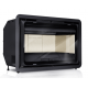 Semineu pe lemne LACUNZA K2 800, putere nominala 8.5 kW, dimensiuni 794 x 518/584 x 463 mm