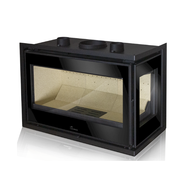 Semineu pe lemne LACUNZA Adour 700 CL, putere nominala 9.5 kW, dimensiuni 696 x 490 x 400 mm