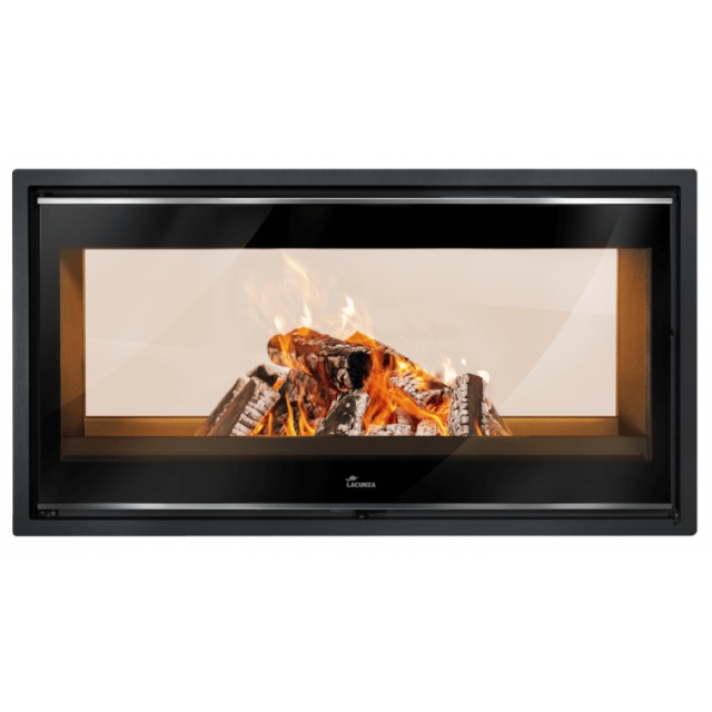Semineu pe lemne LACUNZA Nickel 1000, putere nominala 17.5 kW, dimensiuni 1000 x 595 x 510 mm