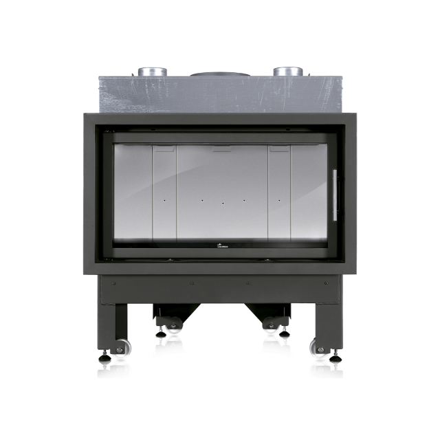 Semineu pe lemne LACUNZA Inca 100, putere nominala 15.5 kW, dimensiuni 1026 x 1154 x 646 mm