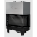 Semineu pe lemne LACUNZA Izaro 100 CLI, putere nominala 15.5 kW, dimensiuni 1016 x 1460 x 630 mm, culoare negru