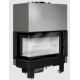Semineu pe lemne LACUNZA Izaro 100 CLI, putere nominala 15.5 kW, dimensiuni 1016 x 1460 x 630 mm, culoare alb