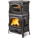 Soba din fonta pe lemne NORDICA ISOTTA FORNO EVO, putere 9,7 kW-N, culoare negru antracit