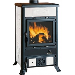 Soba pe lemne NORDICA ROSSELLA R1 BII, putere 8,8 kW-N, culoare alb elegant