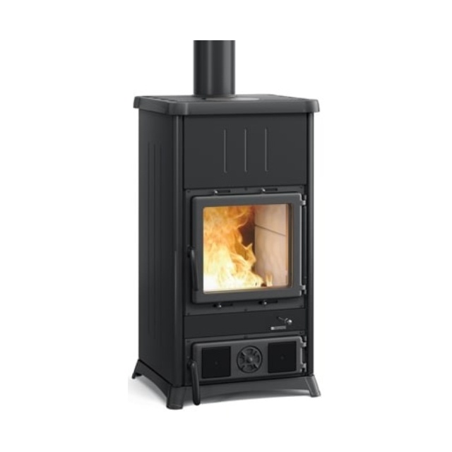 Soba pe lemne cu sistem de recuperare caldura NORDICA CONCITA 2.0 - STEEL, putere 11,8 kW-N, culoare negru antracit