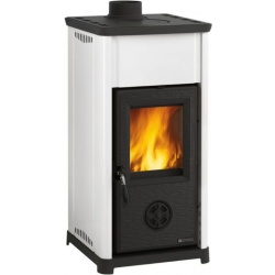 Soba pe lemne NORDICA TEA, putere 6.6 kW-N, culoare alb