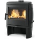 Soba pe lemne cu sistem recuperator de caldura NORDICA TAHITI EPS, putere 8.0 kW-N, culoare negru antracit