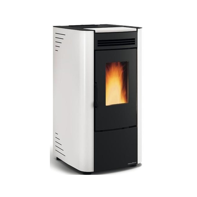 Soba pe peleti ventilata si etansa NORDICA KETTY EVO 2.0, putere 6,5 kW-N , culoare alb
