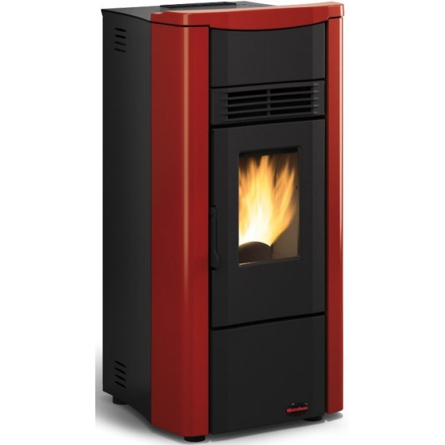 Soba pe peleti ventilata si etansa NORDICA GIUSY EVO 2.0, putere 7,0 kW-N, culoare bordeaux