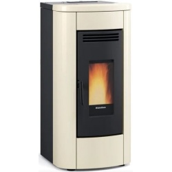 Soba pe peleti ventilata NORDICA KLAUDIA, putere 8,0 kW-N, culoare fildes