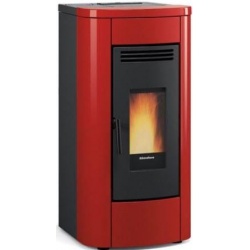 Soba pe peleti ventilata NORDICA KLAUDIA, putere 8,0 kW-N, culoare bordeaux