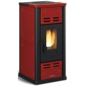 Soba pe peleti ventilata si etansa NORDICA SERAFINA LUX EVO, putere 8,0 kW-N, culoare bordeaux