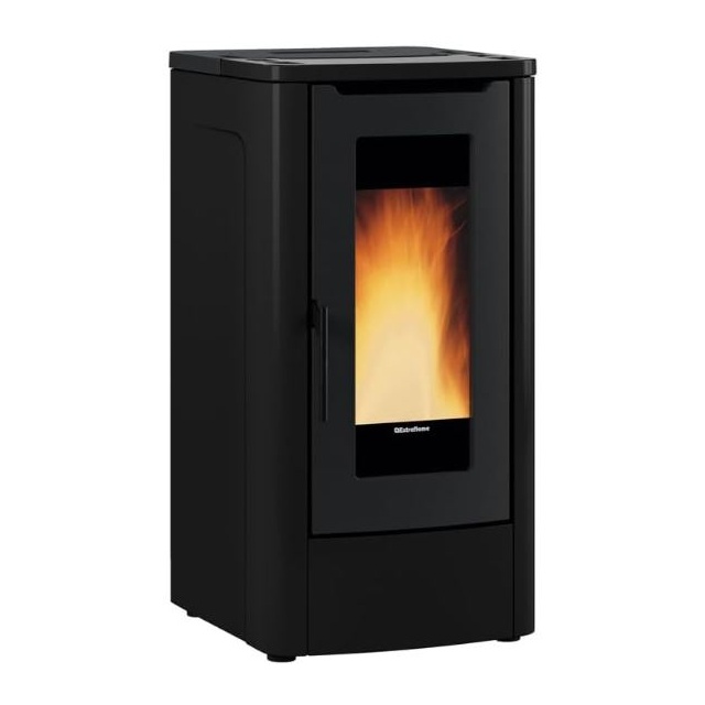 Soba pe peleti ventilata NORDICA TEOREMA, putere 10,0 kW-N, culoare negru