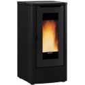 Soba pe peleti ventilata NORDICA TEOREMA, putere 10,0 kW-N, culoare negru
