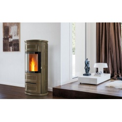 Soba pe peleți PIAZZETTA P943, suprafata din majolica, clasa energetica A+ si putere nominala 4,1 - 11 kW