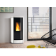 Soba pe peleți PIAZZETTA P220 M TOP, suprafata din otel, clasa energetica A+ si putere nominala 3,4 - 8,5 kW