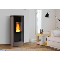 Soba pe peleți PIAZZETTA P230M, suprafata din majolica, clasa energetica A+ si putere nominala 3,9 - 11 kW