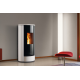 Soba pe peleți PIAZZETTA P230T TOPS, suprafata din otel, clasa energetica A+ si putere nominala 4,1 - 11 kW